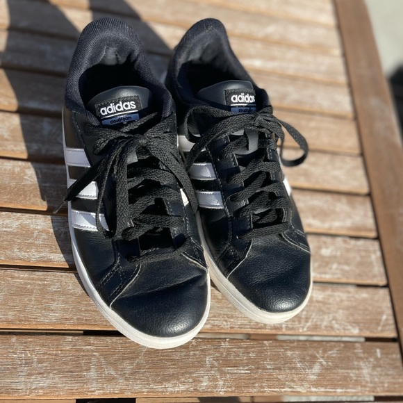 Adidas Cloudfoam Black Women's Sneakers 6.5 - Picture 4 of 6